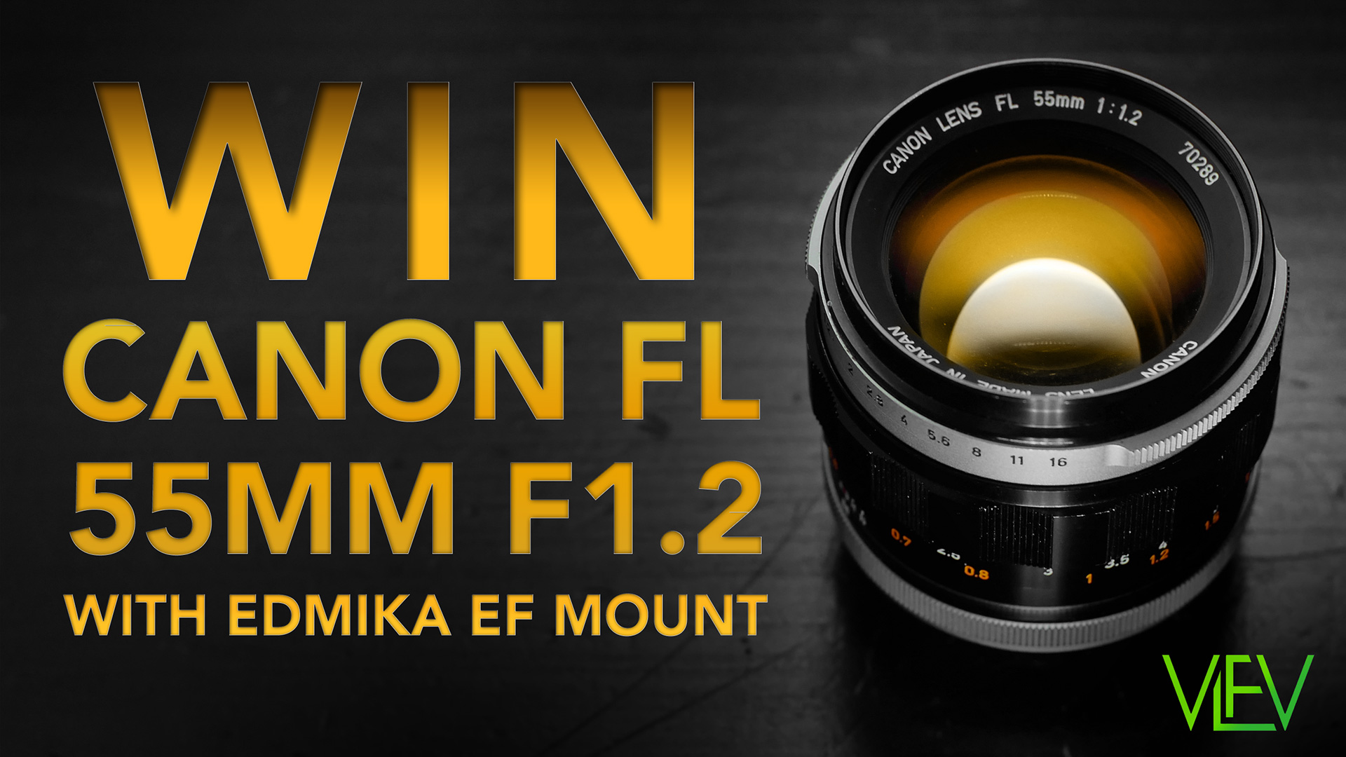 WIN CANON FL 55mm F1.2 LENS with EDMIKA EF MOUNT